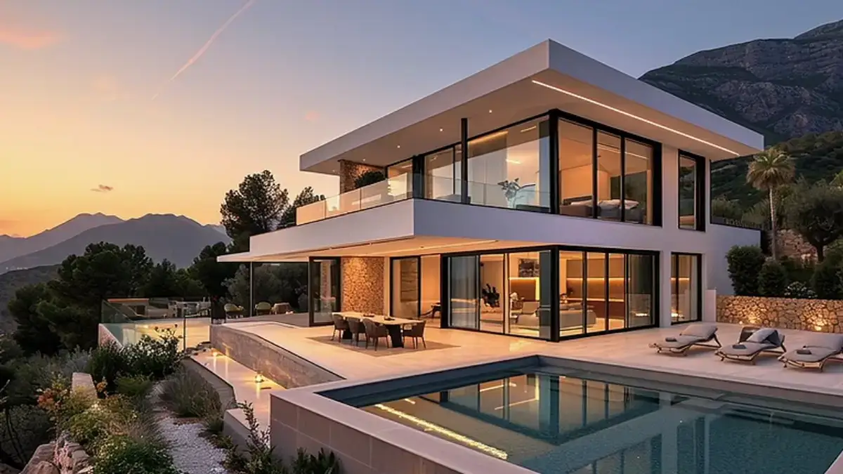 Still from a luxury real estate film: residence